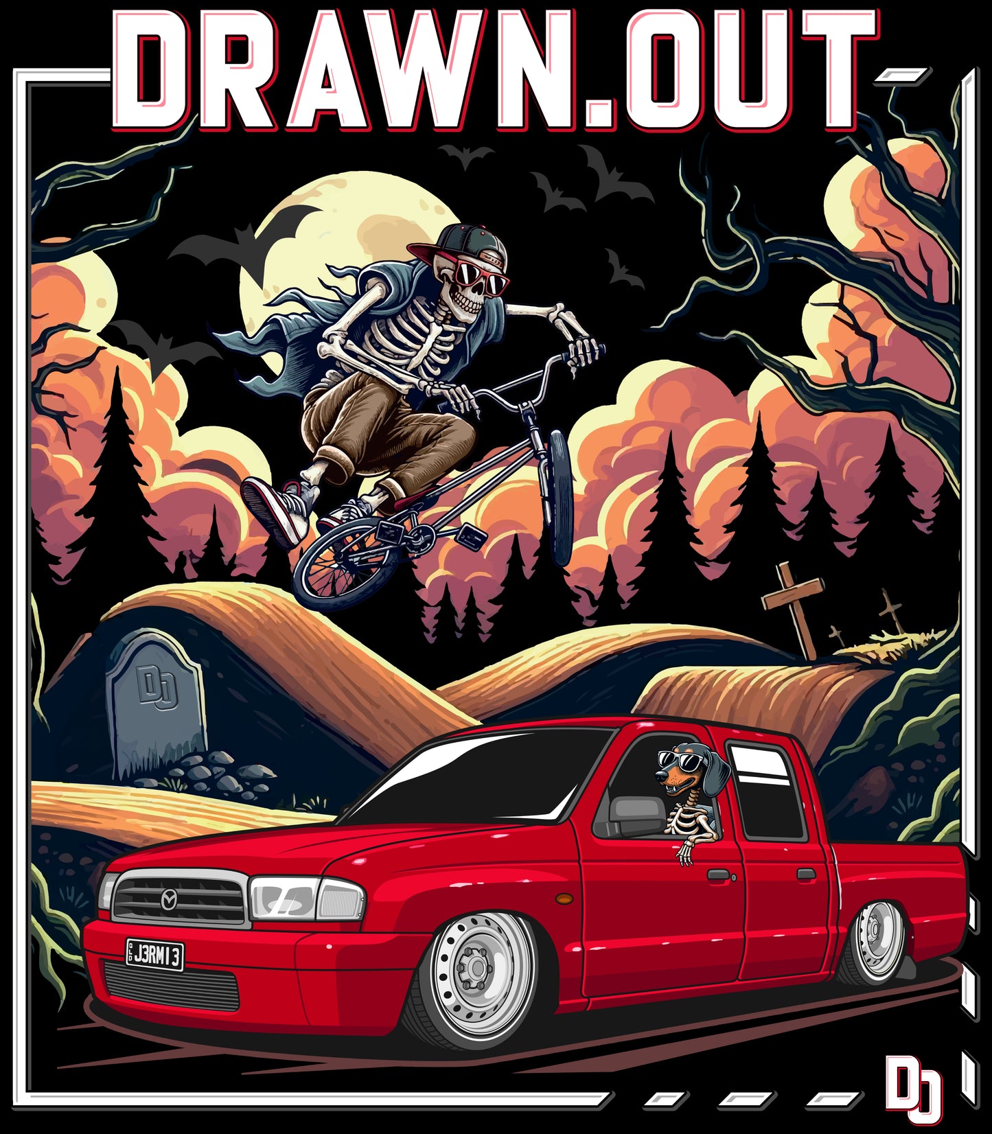 Frankie Rides Shotgun Tee