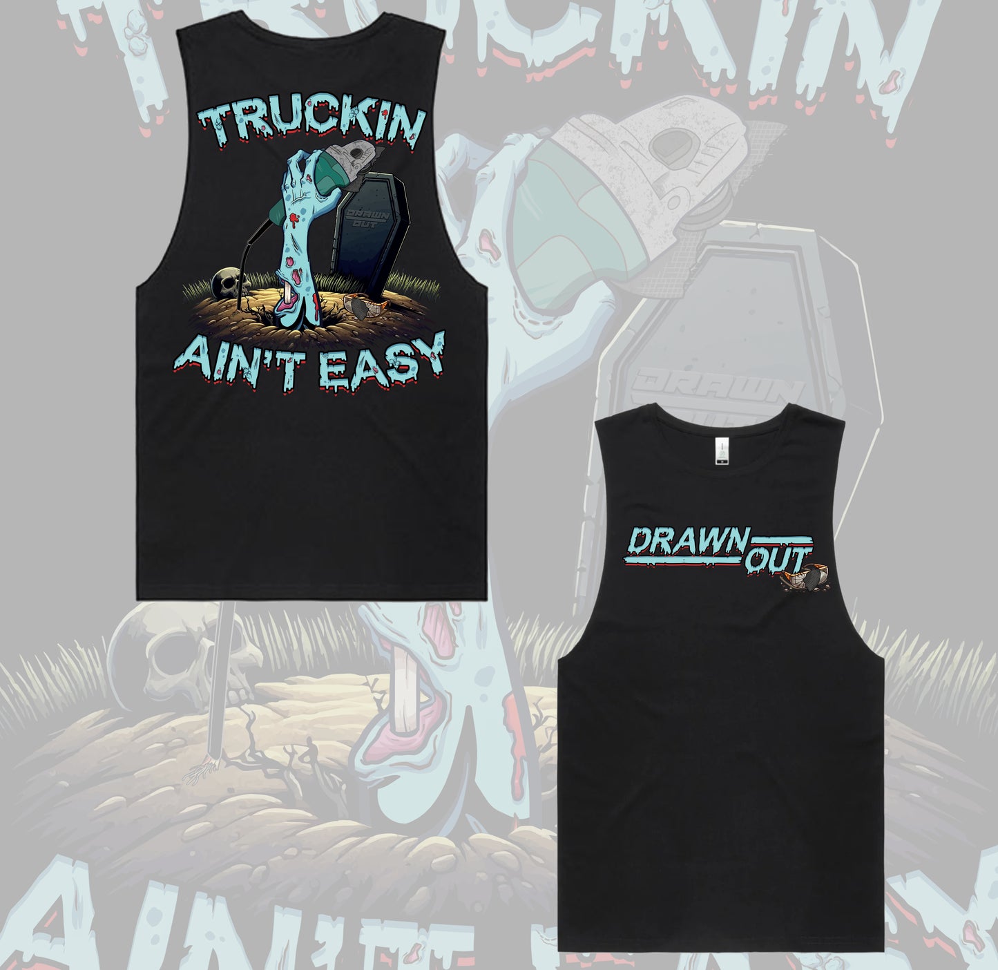 Truckin Ain't Easy Grinder Tee