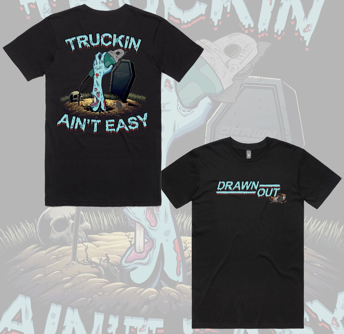 Truckin Ain't Easy Grinder Tee