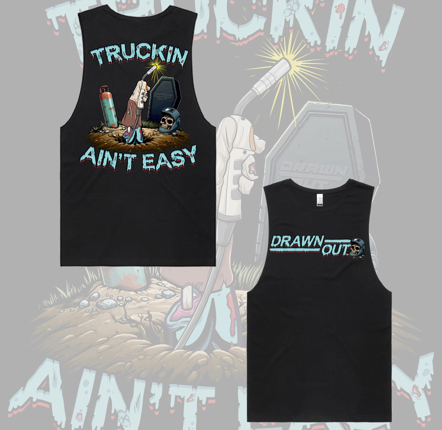 Truckin Ain't Easy Welder Tee